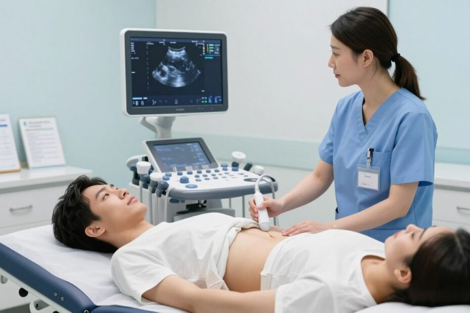 Czy do USG jamy brzusznej trzeba się rozbierać