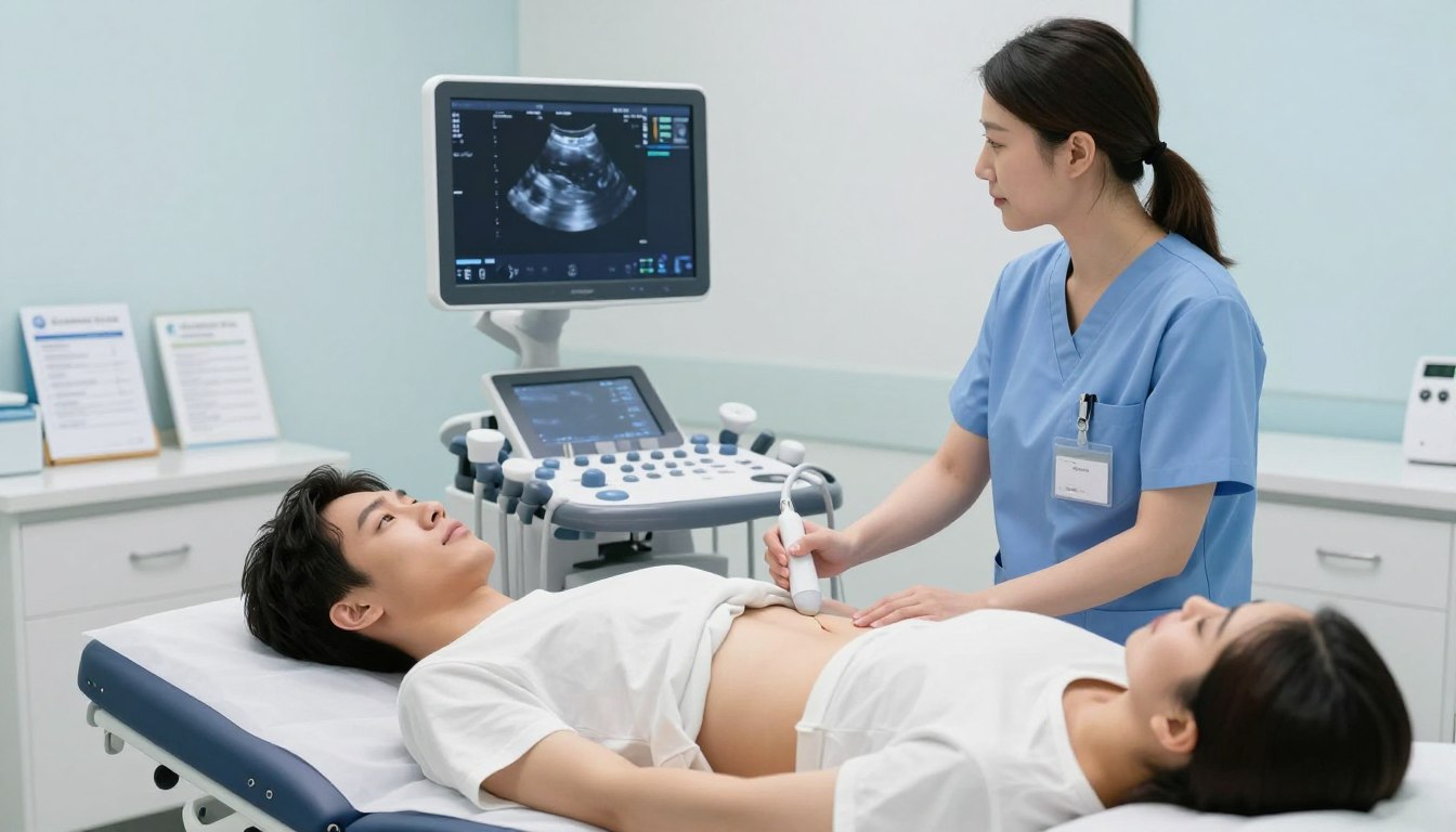 Czy do USG jamy brzusznej trzeba się rozbierać