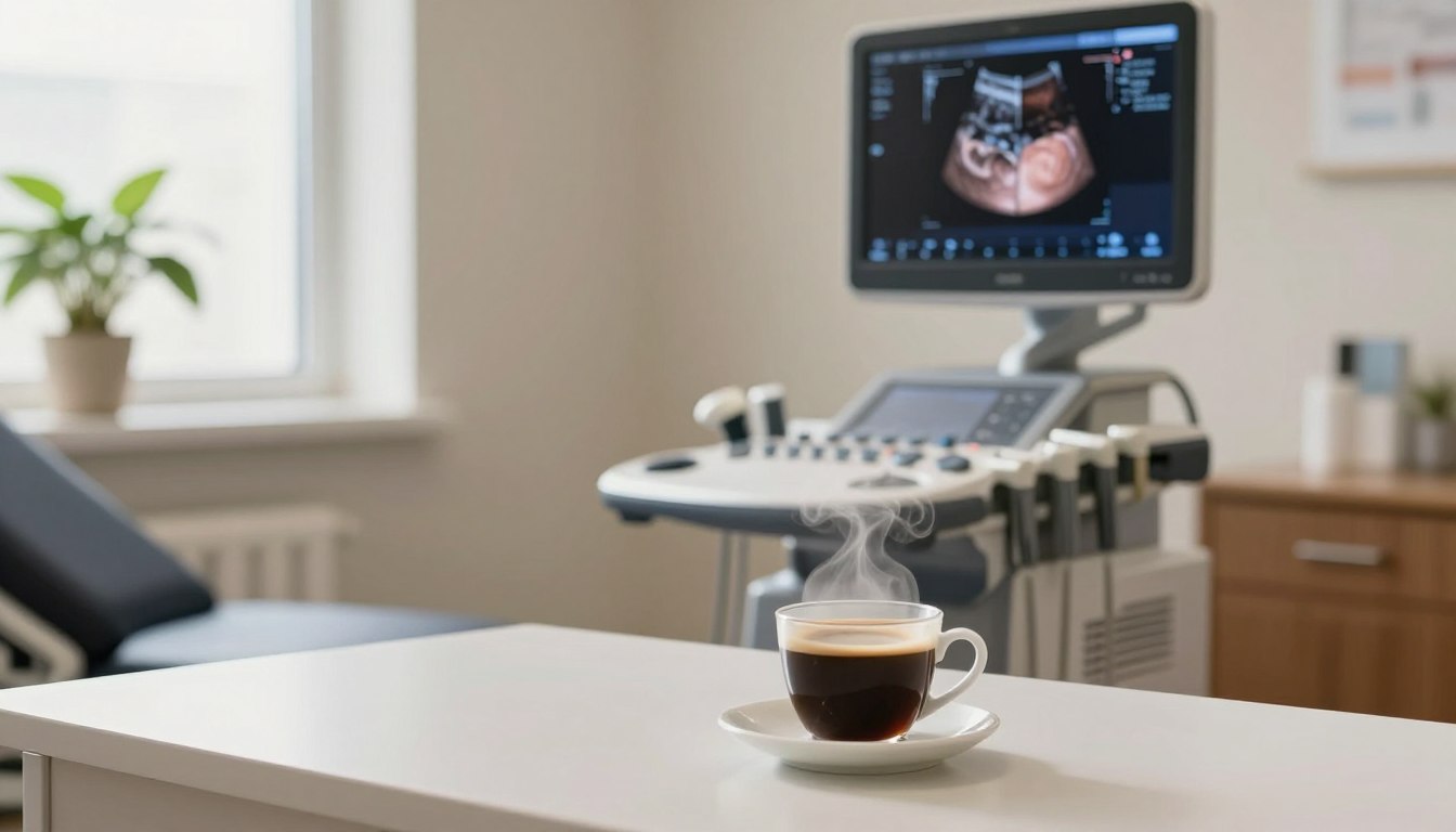 Kawa przed USG brzucha