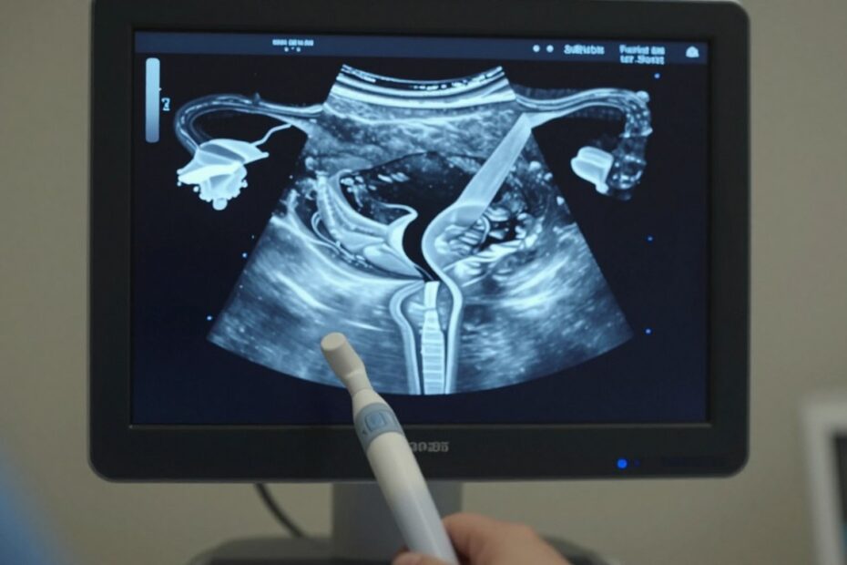 Płyn w macicy na USG