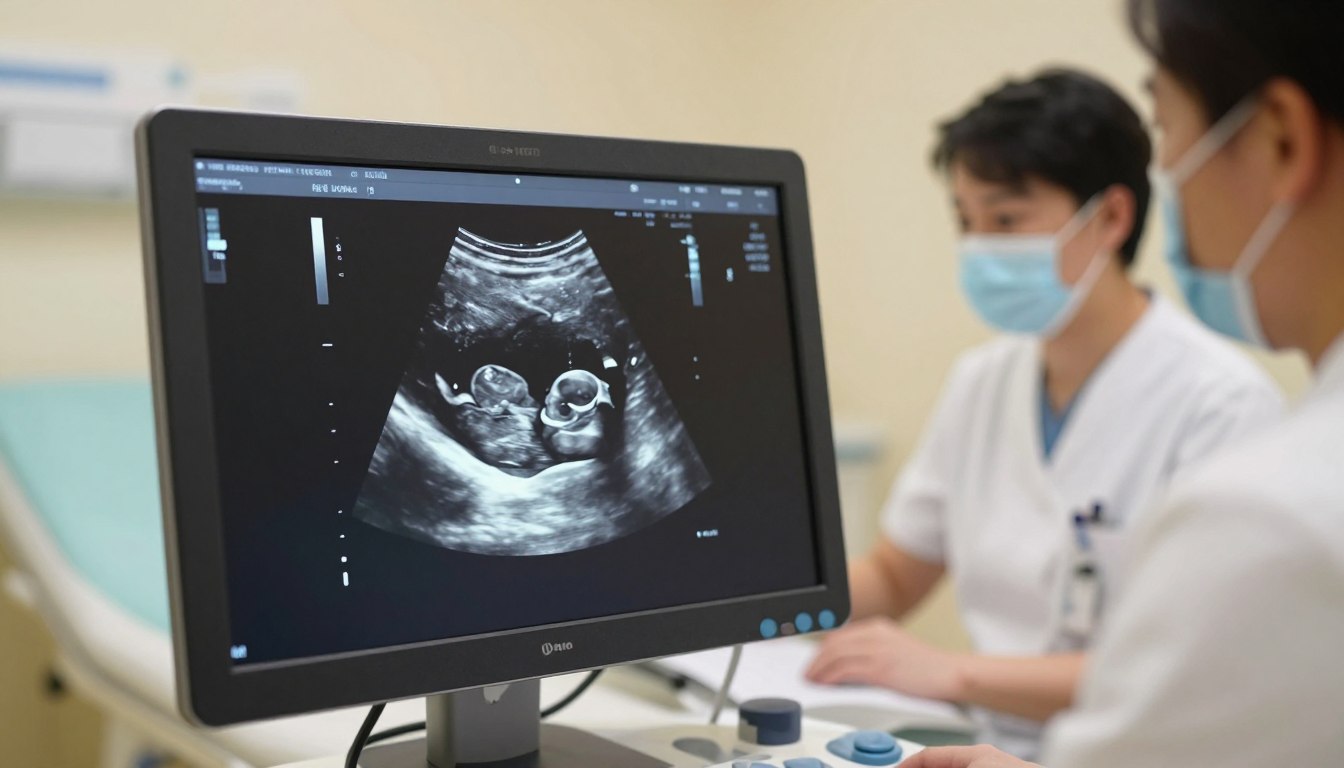 Płeć 9 tydzień ciąży USG